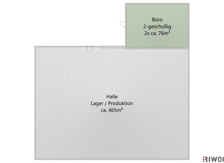 Produktionshalle zur Miete - Erstbezug 5.860 € 465 m² Lagerfläche Hagenbrunn 2201