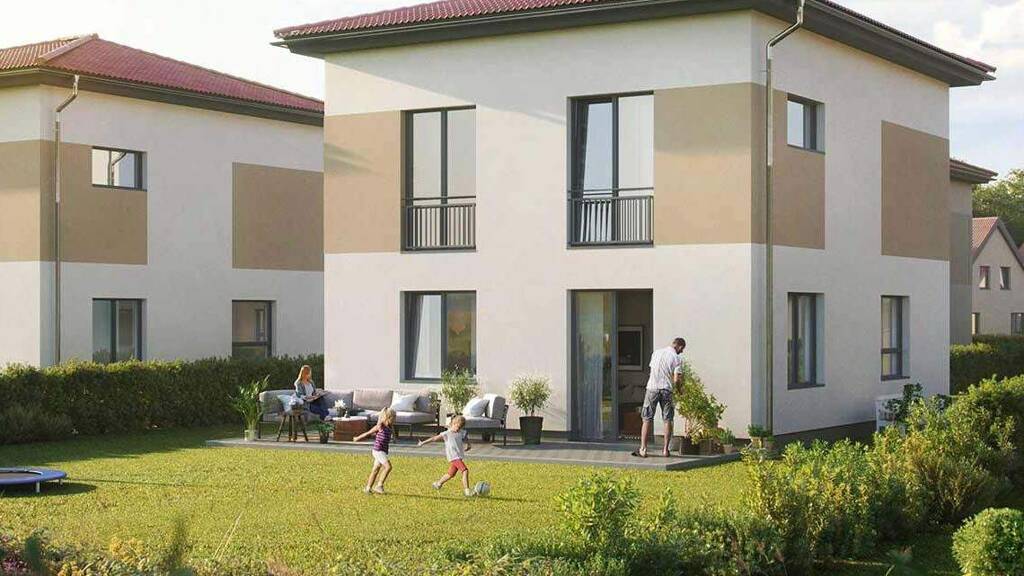 Fertig- und Musterhäuser zum Kauf Kirschallee/Plagwitzer Weg Machern Leipzig 04827