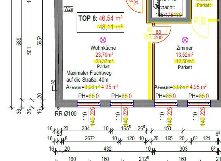 Wohnung zum Kauf 242.000 € 2 Zimmer 46,5 m² 2. Geschoss Wien,Floridsdorf 1210