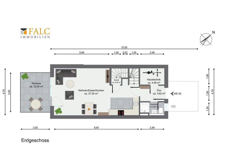 Reihenmittelhaus zum Kauf - Erstbezug provisionsfrei 799.999 € 5 Zimmer 133,5 m² 217 m² Grundstück Hüllenkamp 129 Rahlstedt Hamburg 22149