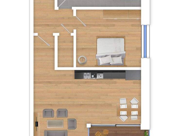 Wohnung zur Miete - Erstbezug 987 € 2 Zimmer 70,5 m² Tarup Flensburg 24943