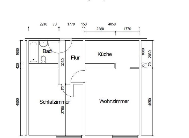 Wohnung zur Miete 280 € 2 Zimmer 54,3 m² 10. Geschoss Friedrich-König-Straße 11 Suhl 98527