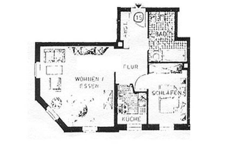 Wohnung zum Kauf provisionsfrei 77.500 € 2 Zimmer 50 m² 3. Geschoss Altendorf Chemnitz 09116