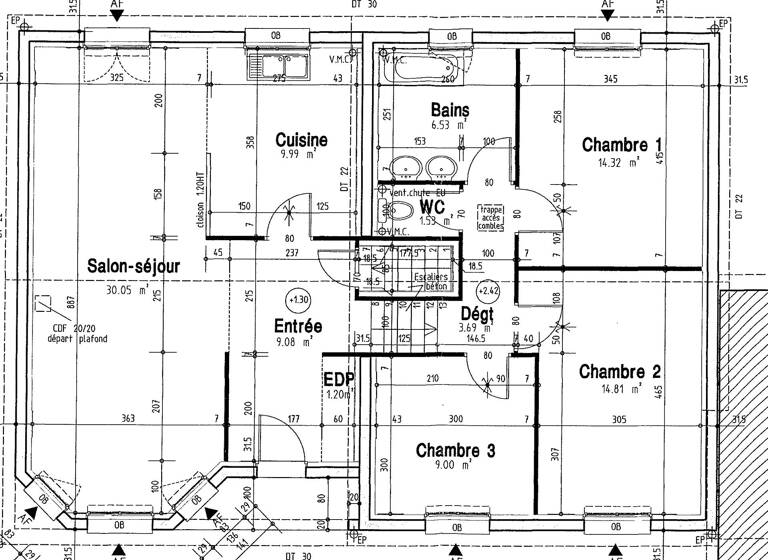 Doppelhaushälfte zum Kauf 229.000 € 4 Zimmer 100 m² 450 m² Grundstück Villing 57550