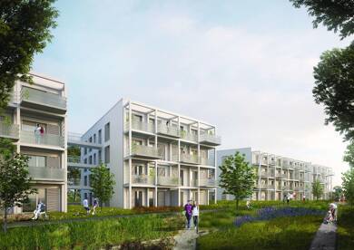 Wohnung zur Miete - Neubau nur mit Wohnberechtigungsschein 719 € 5 Zimmer 101,2 m² EG Rottendorfer Straße 106 Frauenland Würzburg 97074