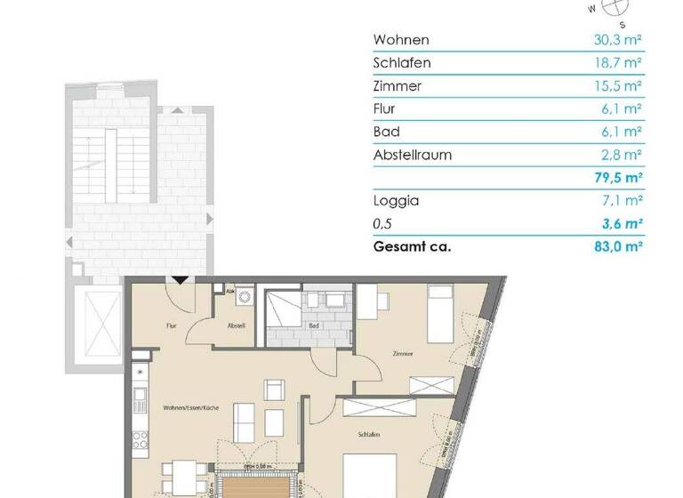 Wohnung zum Kauf - Erstbezug provisionsfrei 460.800 € 3 Zimmer 83 m² Gaarden-Ost Kiel 24143