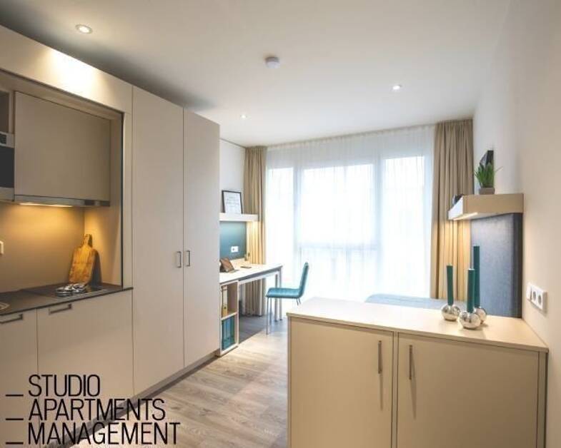 Studio zur Miete 550 € 1 Zimmer 22,2 m² frei ab 01.06.2025 Bechmann-Rahn-Weg 2-4 Rathausplatz Erlangen 91052