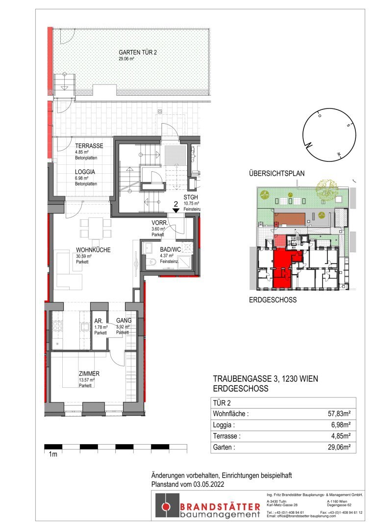 Wohnung zur Miete 721 € 2 Zimmer 57,8 m²<br/>Wohnfläche ab sofort<br/>Verfügbarkeit Wien 1230