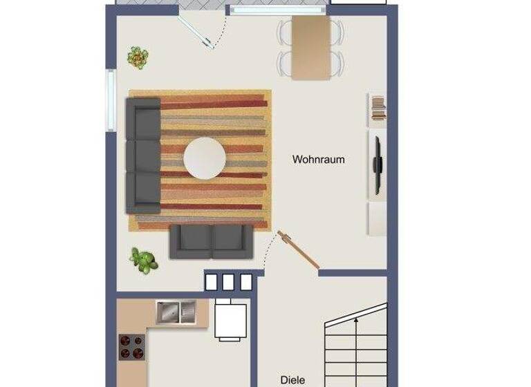 Reihenmittelhaus zum Kauf 159.000 € 4 Zimmer 64 m² 190 m² Grundstück Heide 25746