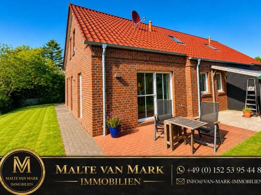 Doppelhaushälfte zum Kauf 259.000 € 4 Zimmer 77 m² 244 m² Grundstück Eversmeer 26556