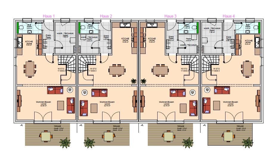 Reihenendhaus zum Kauf 555.555 € 4 Zimmer 131 m²<br/>Wohnfläche 340 m²<br/>Grundstück Burggrafenhof Langenzenn 90579