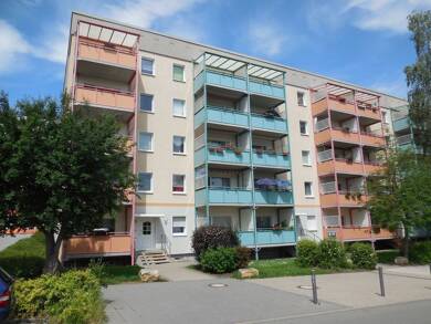 Wohnung zur Miete 370 € 3 Zimmer 61,6 m² 4. Geschoss frei ab sofort Warschauer Straße 24 Weststadt Weimar 99427