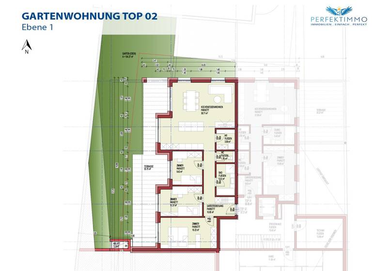 Wohnung zum Kauf 532.800 € 4 Zimmer 97,2 m² Sautens 6432