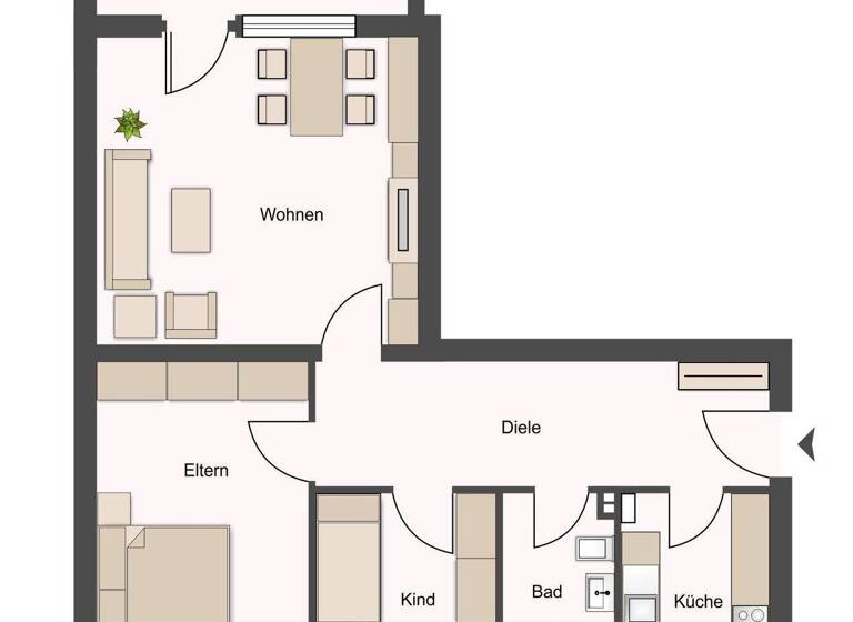 Wohnung zum Kauf 195.000 € 3 Zimmer 80 m² Burgdorf 31303