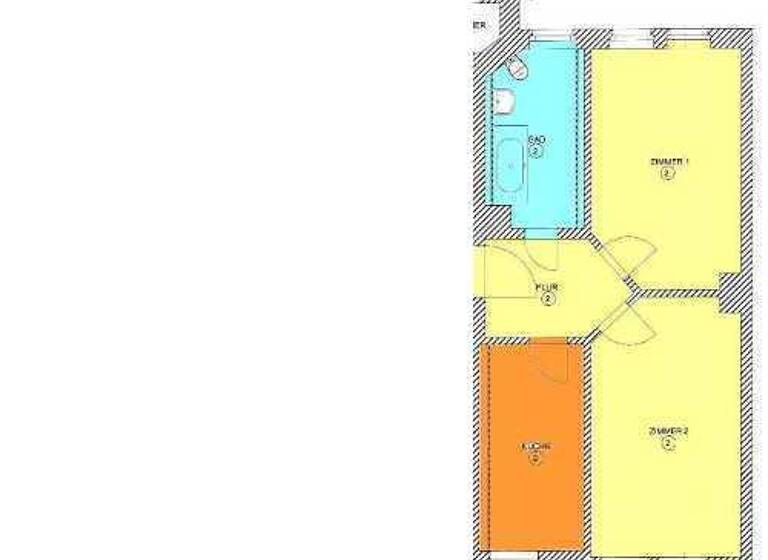 Wohnung zur Miete 568 € 2 Zimmer 55,2 m²<br/>Wohnfläche 3.<br/>Geschoss ab sofort<br/>Verfügbarkeit Bornaische Straße 70 Connewitz Leipzig 04277