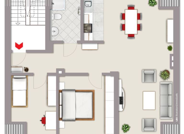 Wohnung zum Kauf 179.000 € 3 Zimmer 80 m² 3. Geschoss Beckhausen Gelsenkirchen 45899