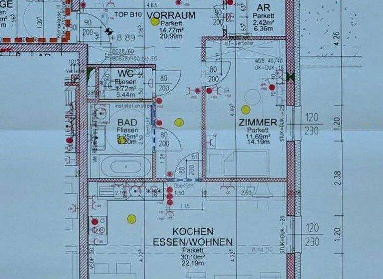 Wohnung zur Miete 1.200 € 4 Zimmer 88 m² 3. Geschoss Kleinmünchen Linz 4030