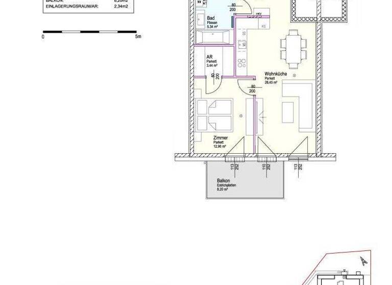 Wohnung zum Kauf - Erstbezug 229.215 € 2 Zimmer 56,4 m² 1. Geschoss Kabanenweg Neulengbach 3040