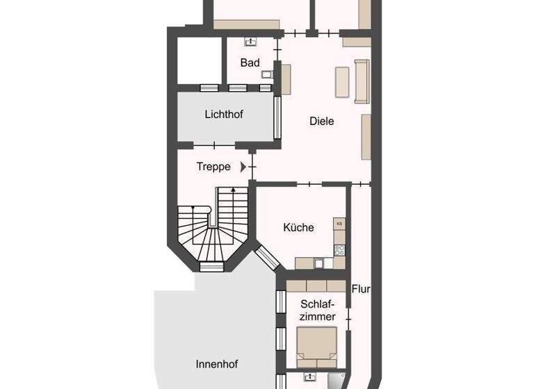 Wohnung zur Miete 818 € 4 Zimmer 132 m² 3. Geschoss frei ab 01.04.2026 Markt 9 Mittweida 09648