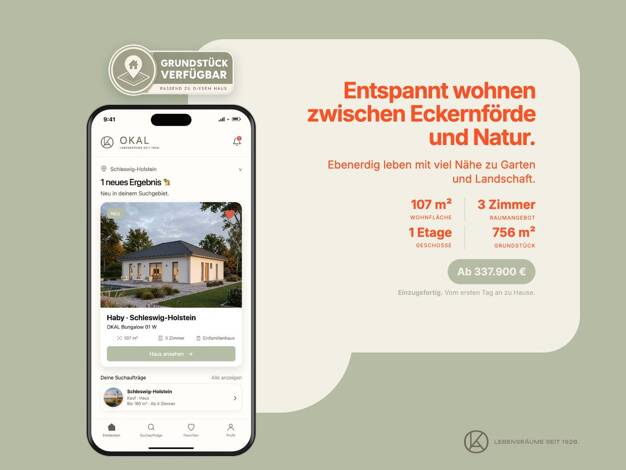 Bungalow zum Kauf 337.900 € 3 Zimmer 106 m² 756 m² Grundstück Haby 24361