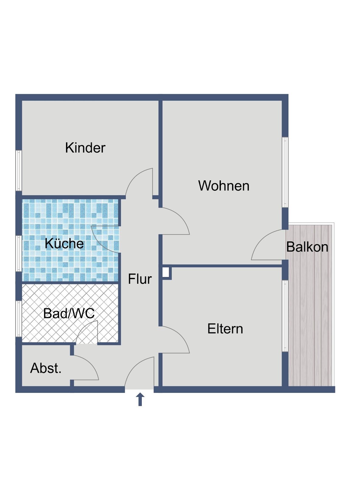 Wohnung zur Miete 519 € 3 Zimmer 73 m²<br/>Wohnfläche 1.<br/>Geschoss ab sofort<br/>Verfügbarkeit Wacholderweg 30 Bossental Kassel 34125