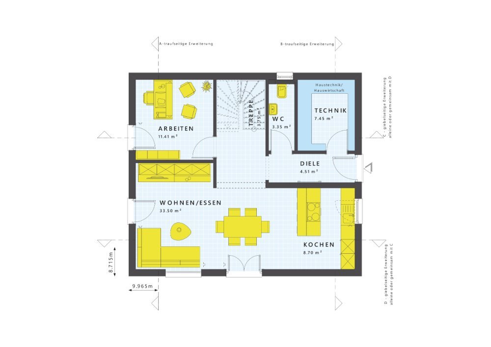 Einfamilienhaus zum Kauf 665.930 € 5 Zimmer 143 m²<br/>Wohnfläche 375 m²<br/>Grundstück Eutingen - Stadtviertel 151 Pforzheim 75181