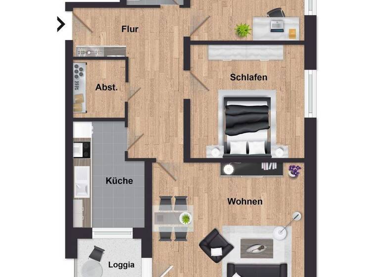 Wohnung zum Kauf 145.000 € 3 Zimmer 72 m² 1. Geschoss Vlissinger Straße 12 Sodenmatt Bremen 28259