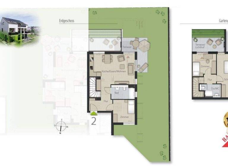 Wohnung zum Kauf - Neubau provisionsfrei 779.000 € 4 Zimmer 98 m² Rohr Stuttgart 70565