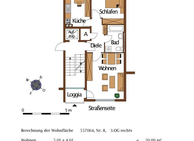 Wohnung zur Miete 480 € 2 Zimmer 59 m² Merowingerstr. 67 Ehrang Trier 54293