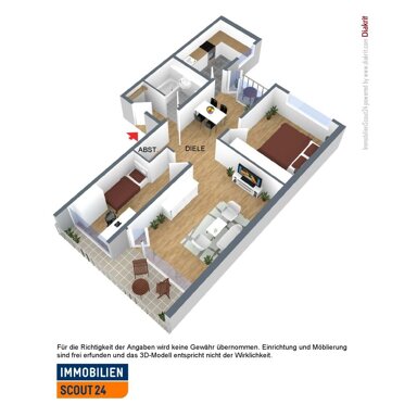 Wohnung zur Miete 769 € 3 Zimmer 74,5 m² 2. Geschoss frei ab 01.12.2024 Charlottenburger Straße 5 Berliner Viertel Monheim 40789