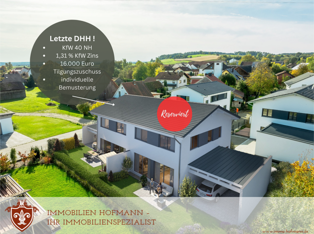 Doppelhaushälfte zum Kauf - Erstbezug 430.000 € 5 Zimmer 122 m² 250 m² Grundstück Parnkofen Pilsting 94431