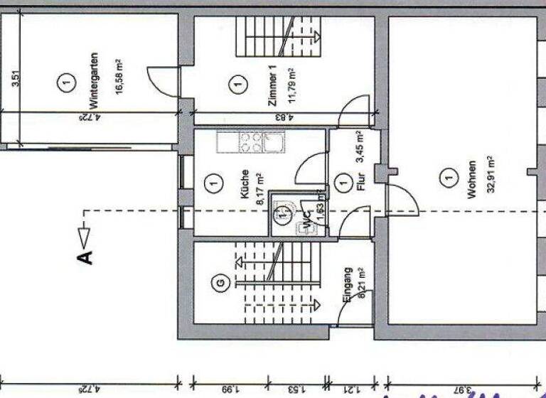 Wohnung zum Kauf provisionsfrei 163.200 € 5 Zimmer 137 m² EG Willhelmstraße 11 Innenstadt Neumünster 24534
