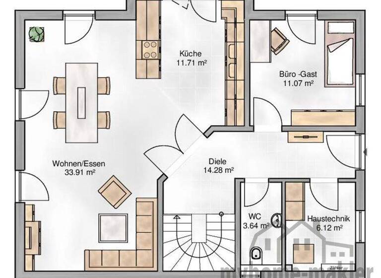 Einfamilienhaus zum Kauf provisionsfrei 630.000 € 5 Zimmer 147 m² 1.488 m² Grundstück Emskirchen 91448