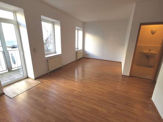 Wohnung zur Miete 344 € 2 Zimmer 47,6 m² frei ab sofort Forsterstraße 41 Innenstadt Halle (Saale) 06112