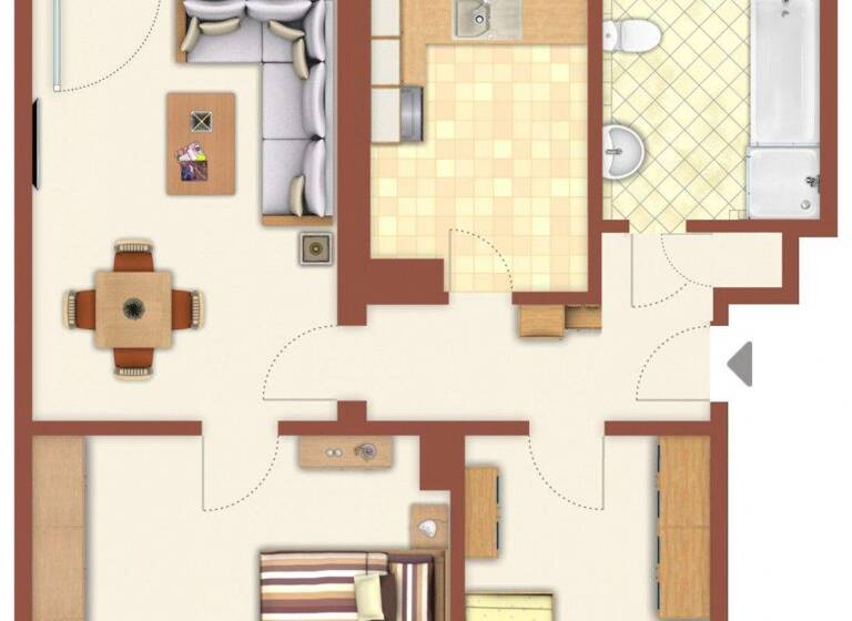 Wohnung zur Miete 415 € 3 Zimmer 65,8 m² 2. Geschoss Goetheweg 13 Bad Dürrenberg 06231