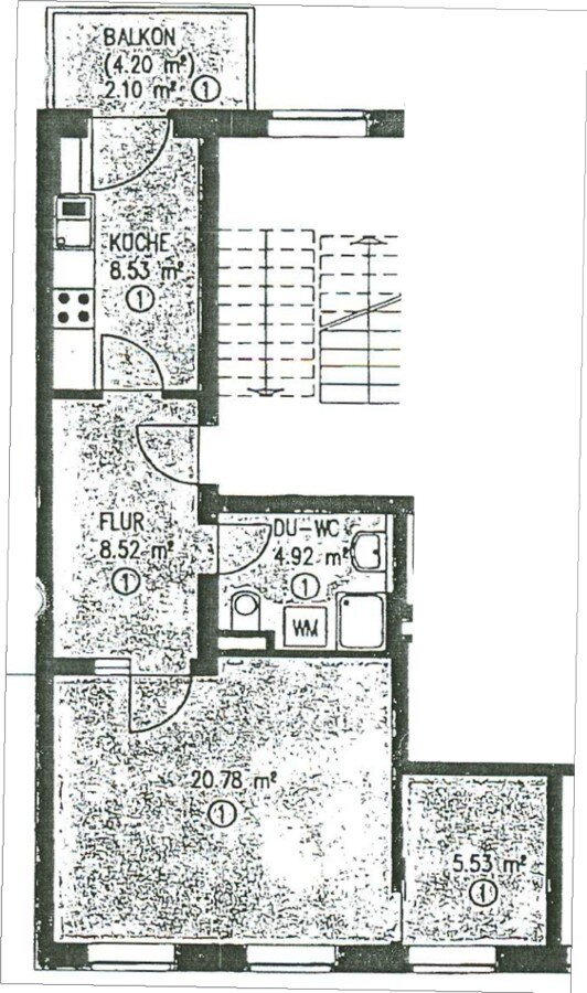 Wohnung zur Miete 330 € 2 Zimmer 50,4 m²<br/>Wohnfläche 2.<br/>Geschoss ab sofort<br/>Verfügbarkeit Kreisigstr. 2 Mitte - Nord 121 Zwickau-Innenstadt 08056