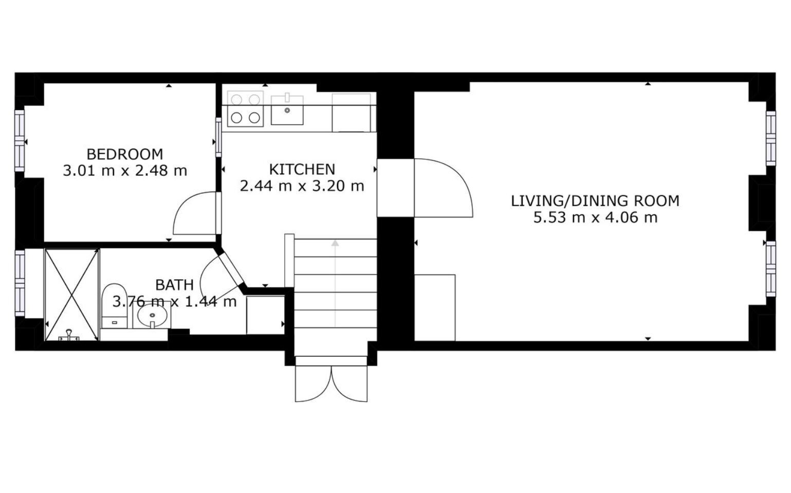 Wohnung zur Miete 550 € 2 Zimmer 46 m²<br/>Wohnfläche ab sofort<br/>Verfügbarkeit Kanzleistraße City Bayreuth 95444