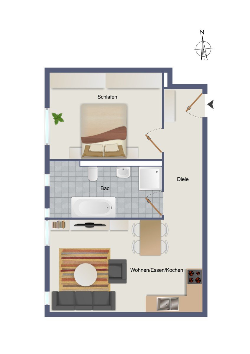 Wohnung zum Kauf 239.039,50 € 2 Zimmer 48,8 m²<br/>Wohnfläche Öhringen Öhringen 74613