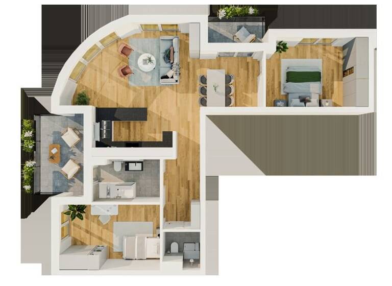 Wohnung zum Kauf 435.000 € 3 Zimmer 93 m²<br/>Wohnfläche 3.<br/>Geschoss Nieder-Roden Rodgau 63110