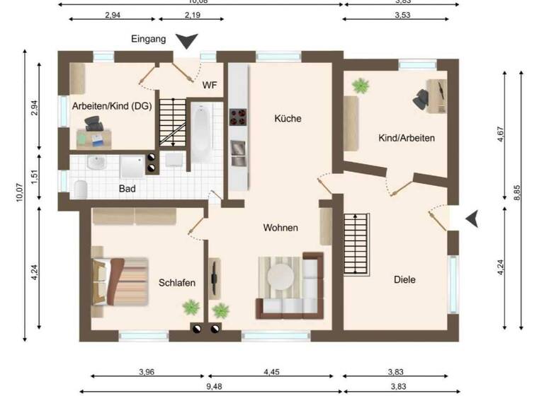 Mehrfamilienhaus zum Kauf 189.000 € 6 Zimmer 185 m² 537 m² Grundstück Hohenwestedt 24594