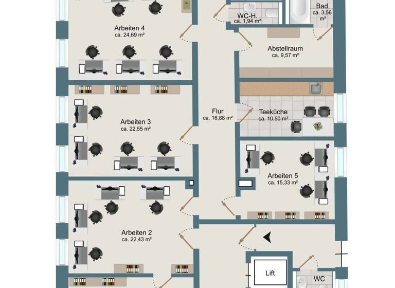 Bürogebäude zur Miete 2.540 € 154 m² Bürofläche Schrobenhausen 86529