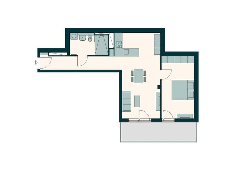 Wohnung zur Miete 1.399 € 2 Zimmer 66,2 m² EG frei ab sofort Friedenauer Höhe 10 Friedenau Berlin 12159