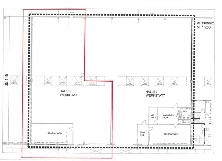 Lagerhalle zur Miete 8 € 618 m² Lagerfläche St. Lorenz Nord Lübeck 23556