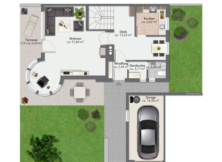 Doppelhaushälfte zum Kauf 815.000 € 5,5 Zimmer 160 m² 450 m² Grundstück Unterwössen 83246