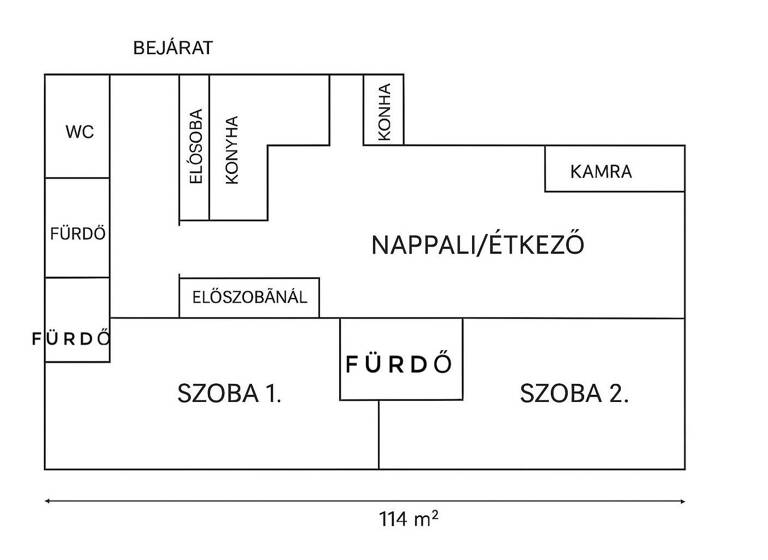 Wohnung zum Kauf provisionsfrei als Kapitalanlage geeignet 359.000 € 3 Zimmer 114 m² Budapest 1077