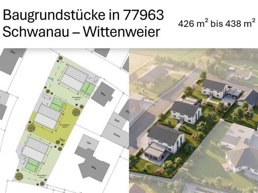 Grundstück zum Kauf provisionsfrei 144.540 € 438 m² Grundstück Wittenweier Schwanau 77963