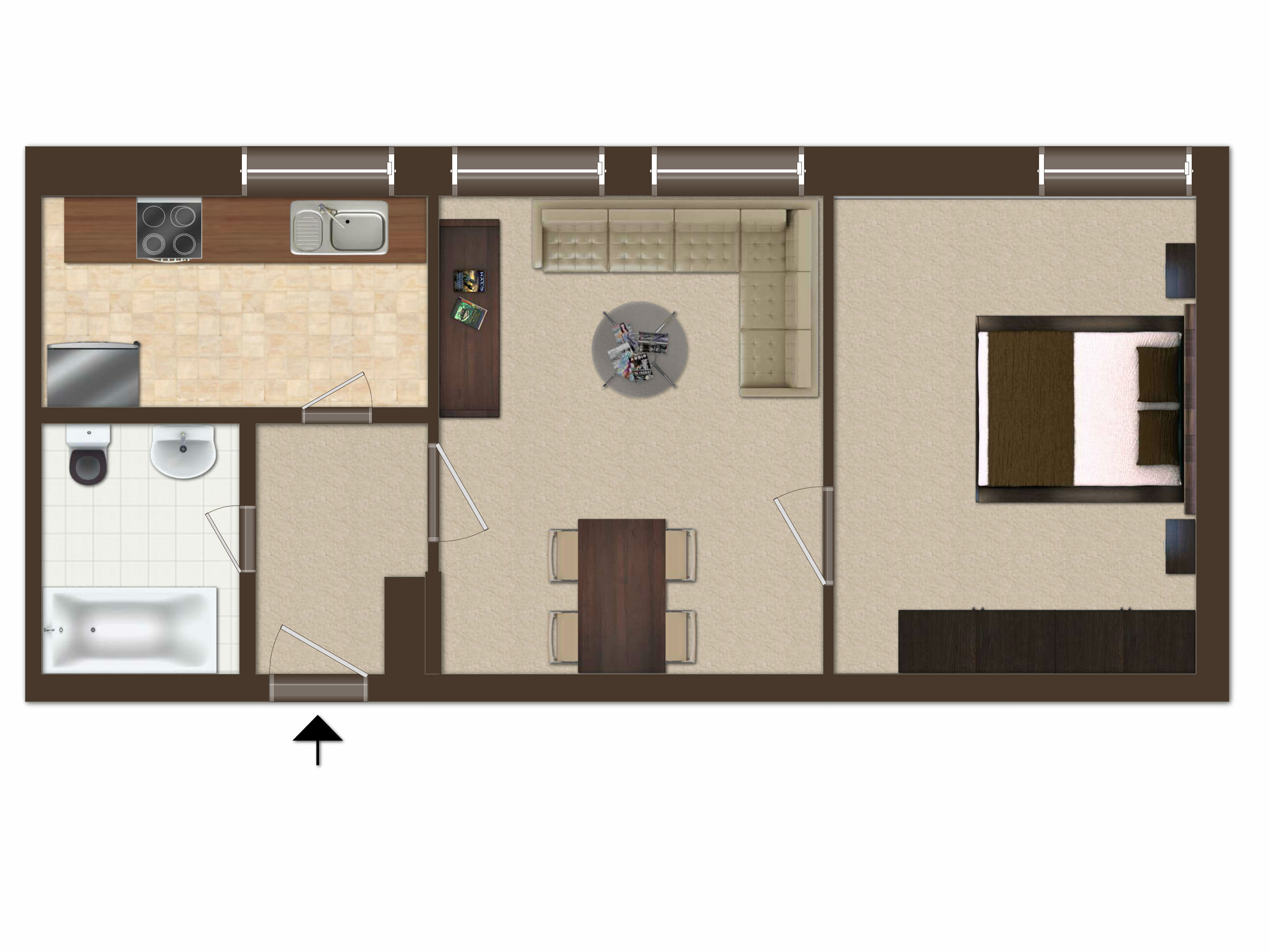 Wohnung zur Miete 300 € 2 Zimmer 39,6 m²<br/>Wohnfläche EG<br/>Geschoss 01.04.2025<br/>Verfügbarkeit Schwedter Straße 92 Prenzlau Prenzlau 17291