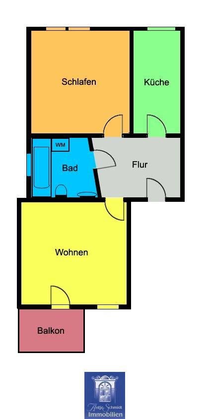 Wohnung zur Miete 286 € 2 Zimmer 52 m²<br/>Wohnfläche Döbeln Döbeln 04720