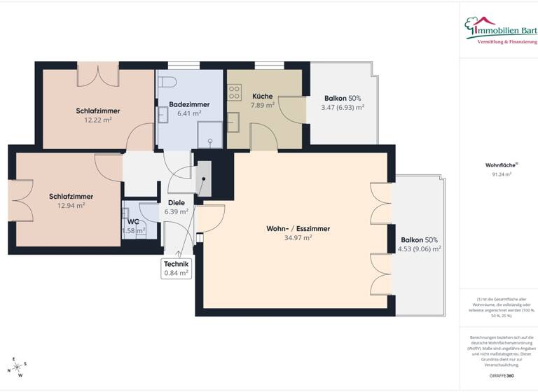 Wohnung zum Kauf 349.800 € 3 Zimmer 91,2 m² 2. Geschoss Orscholz 66693
