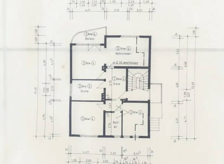 Wohnung zur Miete 800 € 3,5 Zimmer 90 m² Bommern Witten 58455